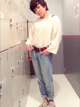 「backetfeet（バケットフィート）のアイテム」を使った、iuk☺︎さん（レディース・156cm）の春コーディネート