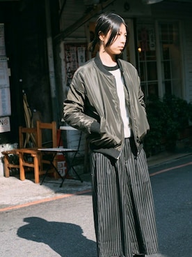 「pizza cut five（ピザカットファイブ）のアイテム（ジャケット/アウター）」を使った、PizzaCutFiveさん（レディース・161cm）の冬コーディネート