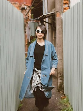 「pizza cut five（ピザカットファイブ）のアイテム（ジャケット/アウター）」を使った、PizzaCutFiveさん（レディース・161cm）の冬コーディネート