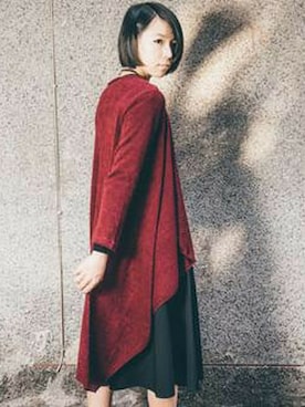 「pizza cut five（ピザカットファイブ）のアイテム（ジャケット/アウター）」を使った、PizzaCutFiveさん（レディース・161cm）の冬コーディネート