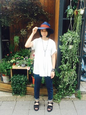 「pizza cut five（ピザカットファイブ）のアイテム」を使った、PizzaCutFiveさん（レディース・161cm）の春コーディネート