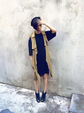 「pizza cut five（ピザカットファイブ）のアイテム」を使った、PizzaCutFiveさん（レディース・165cm）の秋コーディネート