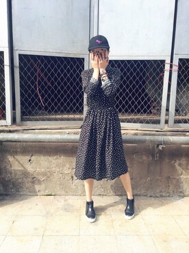 「pizza cut five（ピザカットファイブ）のアイテム」を使った、PizzaCutFiveさん（レディース・165cm）の秋コーディネート