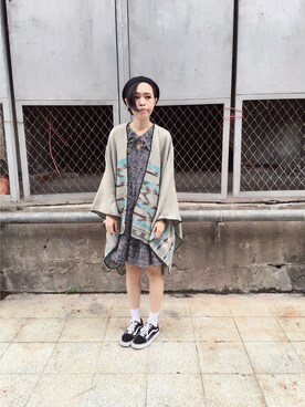 「pizza cut five（ピザカットファイブ）のアイテム」を使った、PizzaCutFiveさん（レディース・165cm）の秋コーディネート