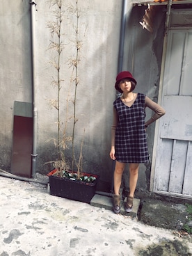 「pizza cut five（ピザカットファイブ）のアイテム」を使った、PizzaCutFiveさん（レディース・160cm）の秋コーディネート