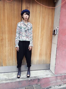 「pizza cut five（ピザカットファイブ）のアイテム」を使った、PizzaCutFiveさん（レディース・160cm）の春コーディネート