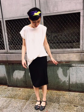 「pizza cut five（ピザカットファイブ）のアイテム」を使った、PizzaCutFiveさん（レディース・165cm）の春コーディネート