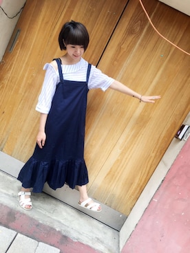 「pizza cut five（ピザカットファイブ）のアイテム」を使った、PizzaCutFiveさん（レディース・160cm）の春コーディネート