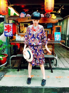 「彩色」｜PizzaCutFiveさん（レディース・165cm）の夏コーディネート