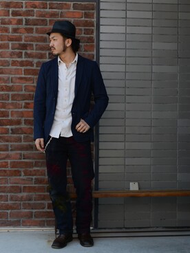 「 FRANK LEDER」｜いっせいさん（メンズ・174cm）の春コーディネート