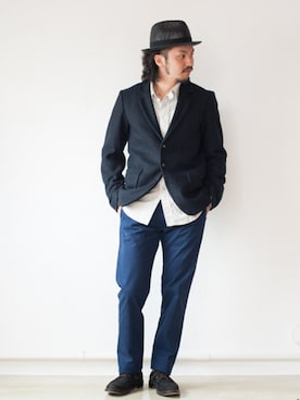 「アイテム（ドレスシューズ）」を使った、いっせいさん（メンズ・174cm）の冬コーディネート