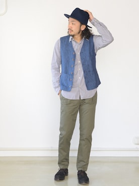 「アイテム（ドレスシューズ）」を使った、いっせいさん（メンズ・174cm）の冬コーディネート