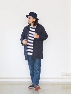 「tricker's」｜「アイテム（その他アウター）」を使った、いっせいさん（メンズ・174cm）の冬コーディネート