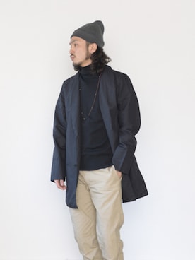 「アイテム（ニット/セーター）」を使った、いっせいさん（メンズ・174cm）の冬コーディネート