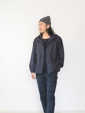 「アイテム（パーカー）」を使った、いっせいさん（メンズ・174cm）の冬コーディネート