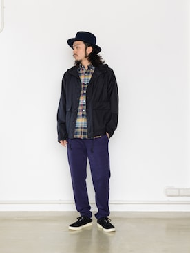 「アイテム（パーカー）」を使った、いっせいさん（メンズ・174cm）の冬コーディネート
