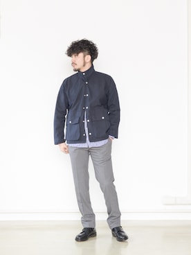 「SASSAFRAS（ササフラス）のアイテム」を使った、いっせいさん（メンズ・174cm）の春コーディネート