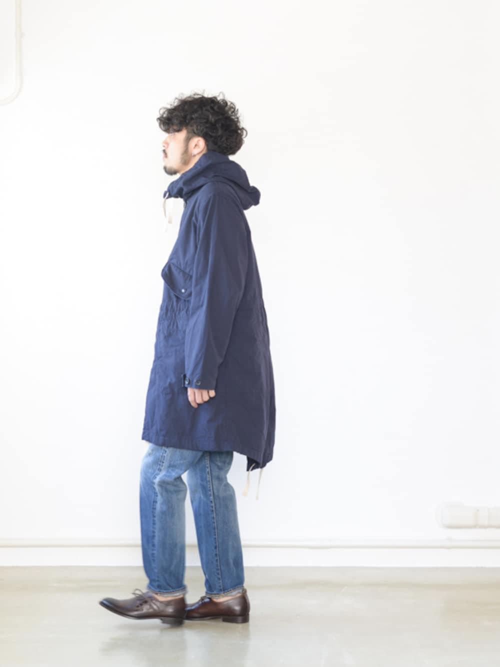 Engineered Garmentsのモッズコートを使った人気ファッション