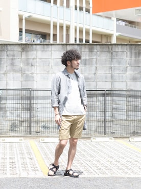 「Chaco（チャコ）のアイテム」を使った、いっせいさん（メンズ・174cm）の春コーディネート