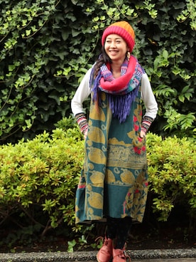 チャイハネSTAFF  amiさん（レディース・157cm）の秋コーディネート