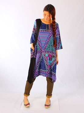 「アイテム（ワンピース）」を使った、チャイハネSTAFF  amiさん（レディース・164cm）の春コーディネート