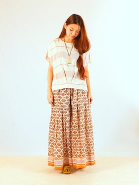 「アイテム（パンプス）」を使った、チャイハネSTAFF  amiさん（レディース・164cm）の夏コーディネート