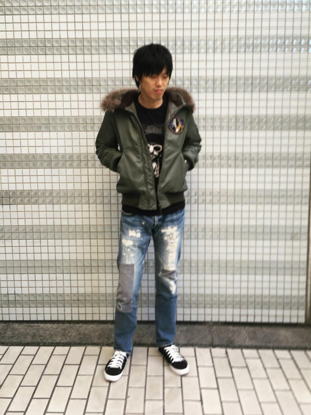 ヒステリックグラマー カート・コバーンミリタリージャケット 00年代