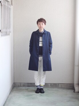 「note et silence （ノートエシロンス）のアイテム（その他アウター）」を使った、うちこさん（レディース・157cm）の冬コーディネート