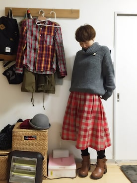 うちこさん（レディース・157cm）の冬コーディネート