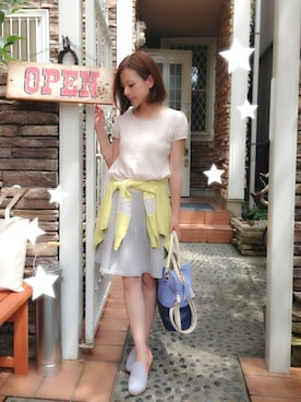 「Honey Salon（ハニーサロン）のアイテム」を使った、YUUKIさん（レディース・152cm）の夏コーディネート