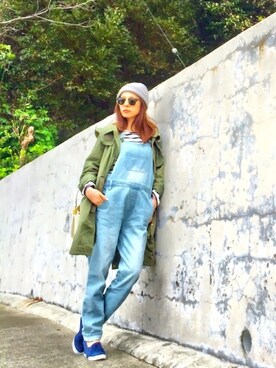「Honey Salon（ハニーサロン）のアイテム」を使った、YUUKIさん（レディース・152cm）の春コーディネート
