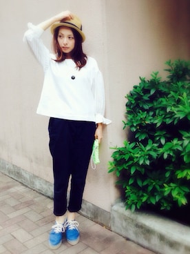 「SMADDY（スマディー）のアイテム」を使った、YUUKIさん（レディース・152cm）の春コーディネート