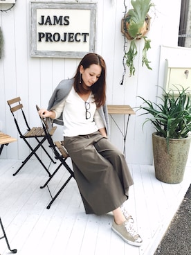 「miu miu（ミュウミュウ）のアイテム（スニーカー）」を使った、YUUKIさん（レディース・152cm）の秋コーディネート