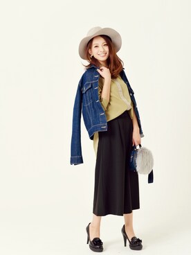 「SMADDY（スマディー）のアイテム」を使った、YUUKIさん（レディース・152cm）の秋コーディネート