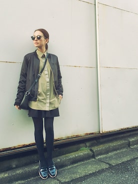 「SMADDY（スマディー）のアイテム」を使った、YUUKIさん（レディース・152cm）の秋コーディネート