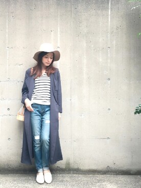 「URBAN RESEARCH Sonny Label（アーバンリサーチサニーレーベル）のアイテム（トレンチコート）」を使った、YUUKIさん（レディース・152cm）の春コーディネート