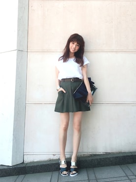 「31 Sons de mode（トランテアン　ソン　ドゥ　モード）のアイテム」を使った、YUUKIさん（レディース・152cm）の夏コーディネート