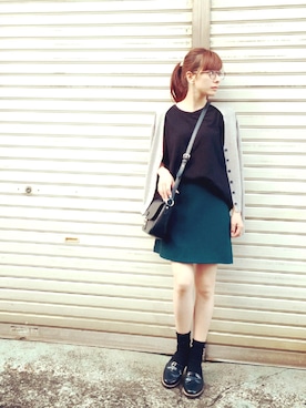 「miu miu（ミュウミュウ）のアイテム（スニーカー）」を使った、YUUKIさん（レディース・152cm）の秋コーディネート