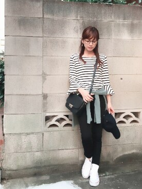 「miu miu（ミュウミュウ）のアイテム（スニーカー）」を使った、YUUKIさん（レディース・152cm）の秋コーディネート