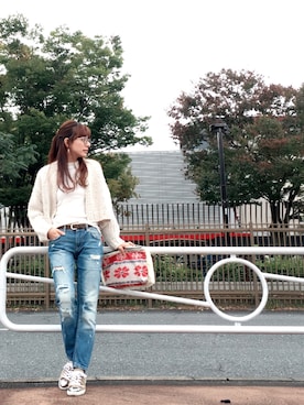 「miu miu（ミュウミュウ）のアイテム（スニーカー）」を使った、YUUKIさん（レディース・152cm）の秋コーディネート