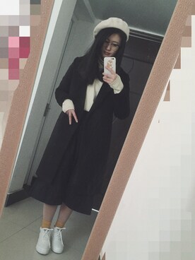 「happy new year」｜satoshiさん（レディース・160cm）の冬コーディネート