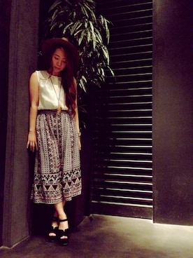 「アイテム（アクセサリー）」を使った、karenさん（レディース・153cm・10代）の夏コーディネート