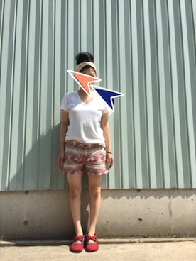 「BIG BILL（ビッグビル）のアイテム」を使った、Ｍinami さん（レディース・151cm）の夏コーディネート