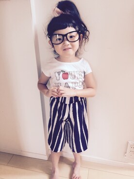 ananさん（キッズ・100cm）の夏コーディネート