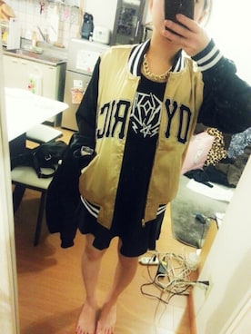 「UNIF（ユニフ）のアイテム（ワンピース/ドレス）」を使った、cocco_xxさん（レディース・155cm）の春コーディネート