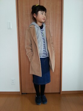 「Right-on（ライトオン）のアイテム（Tシャツ/カットソー、その他）」を使った、MISAさん（レディース・163cm）の冬コーディネート