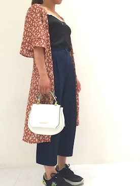 「Samantha Tiara（サマンサティアラ）のアイテム（ネックレス）」を使った、sayakaさん（レディース・156cm）の夏コーディネート