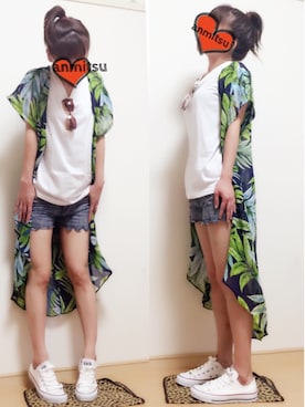 「ショーパン」｜「アイテム（ワンピース/ドレス）」を使った、あんみつさん（レディース・154cm）の夏コーディネート