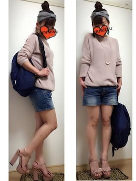 「ショーパン」｜「アイテム（ワンピース/ドレス）」を使った、あんみつさん（レディース・154cm）の春コーディネート