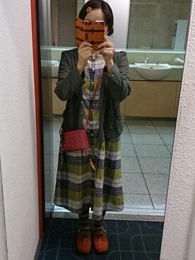 「axes femme（アクシーズファム）のアイテム（ブルゾン）」を使った、Rieさん（レディース・148cm）の秋コーディネート